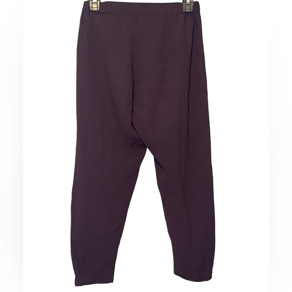 Aritzia Babaton Dexter Pull On Tuxedo Crop Jogger Trousers in Eggplant size XS - Picture 7 of 10